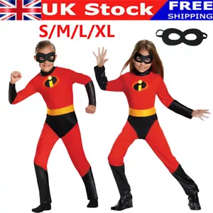 Kids Boys Girls The Incredibles Cosplay Fancy Dress Costume Party Bodysuit` - Picture 1 of 15