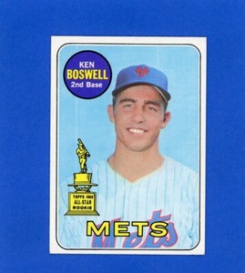 1969 Topps #402 Ken Boswell All-Star Rookie EX-EXMT NY Mets Vintage (029)