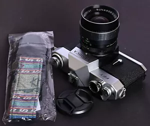 Yashica FFT Chrome Mechanical 35mm Film SLR c/w Sunagor C/D 28mm f/2.8 Lens Kit - Picture 1 of 10