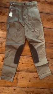 Devon Aire JODHPURS *Talla 10 Juvenil *Bronceado * En muy buena condición con Puños Cremallera Frontal *Plisado - Imagen 1 de 3