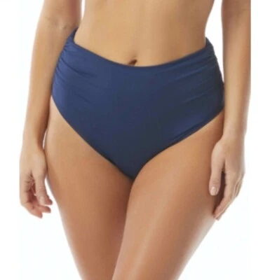 Pantalones de bikini Coco Reef Impulse cintura alta, azul marino, mediano, precio de venta sugerido por el fabricante 54 USD Foto 1 de 4