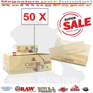 Cartine Cartel Organic Hemp Corte – Canapa Naturale – 50 Libretti Regular Senza - Zdjęcie 1 z 2