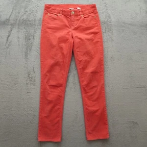 J. Crew Jeans Women's 25S Salmon Low-Rise Corduroy Straight Pants 29" Inseam - Picture 1 of 13