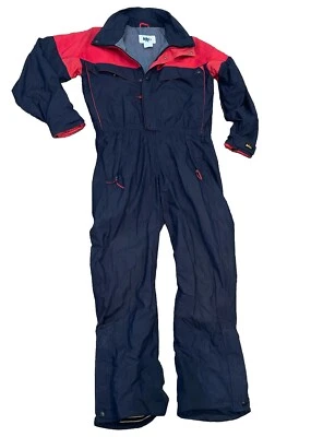 Traje de Nieve REI Nylon Para Hombre Mediano Negro Rojo Una Pieza Tabla de Esquí Moto de Nieve De Colección Foto 1 de 4