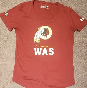Washington Redskins Under Armour Combine Womens Short Sleeve Shirt Loose XS - Picture 1 of 2