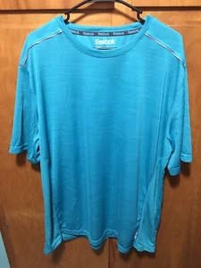 Rebook Men’s 2XL 100% Polyester Teal T-shirt - Picture 1 of 4