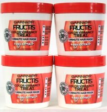 2x Garnier Fructis Color Vibrancy Treat 1 Minute Hair Mask Goji Extract