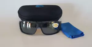 Costa del Mar Cat Cay Sunglasses 06S9024-0861 Polarized 580P Black /With Case - Picture 1 of 9
