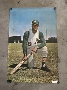 BERT CAMPY CAMPANERIS Oakland A's 1968 Vintage Original MLB 24x36 POSTER - Picture 1 of 7