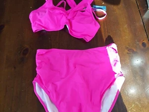 summwer Mae Swimsuit 2-Piece Womens Small Hot Pink Bikini L - Picture 1 of 4