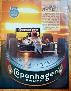 Copenhagen Snuff Racing 1995 Vintage Print Ad - Picture 1 of 1