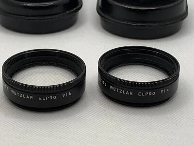 Leitz Wetzlar (LEICA) Elpro VI a and VI b Close-up Lenses, w Cases, Germany - Image 1 of 4
