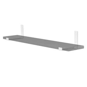Set 2x soportes metálico de pared original 20cm blanco industrial para estante - Imagen 1 de 9