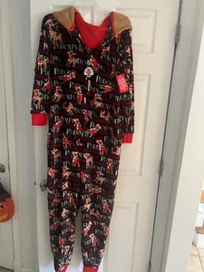 RUDOLPH THE RED NOSE REINDEER PAJAMAS ONE PIECE WOMAN'S PAJAMAS - Picture 1 of 2