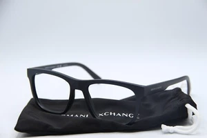 NEW ARMANI EXCHANGE AX 3050 8078 MATTE BLACK AUTHENTIC FRAMES EYEGLASSES 53-18 - Picture 1 of 5