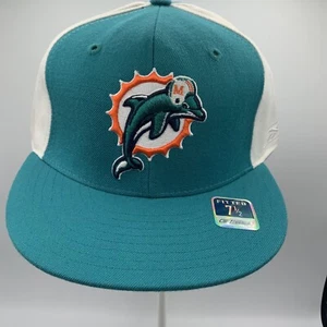 Miami Dolphins Reebok eng anliegende Mütze Größe 7 1/2 neu mit kleinen leichten Flecken an der Seite - Bild 1 von 7