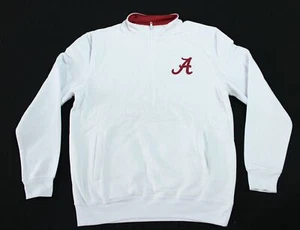 Alabama Crimson Tide Men's Colosseum Tortugas Logo Pullover LB3 White Medium - Picture 1 of 5