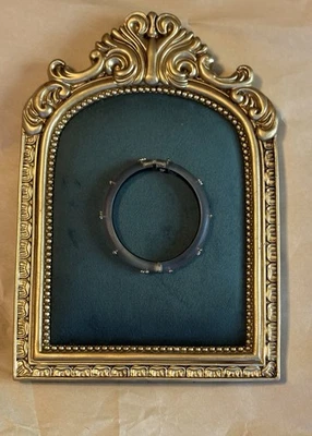 Brazalete para mujer Alexis Bittar con bisagras en lucite negro con adorno dorado Foto 1 de 4