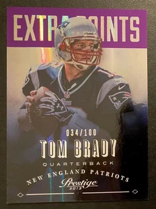 2013 Prestige Extra Points Purple TOM BRADY #113  NEW ENGLAND PATRIOTS /100 SP - Picture 1 of 2