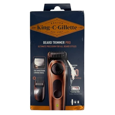 KING C.GILLETTE King C. Gillette Elektrischer Barttrimmer Pro für Männer mit Präzisionsrad