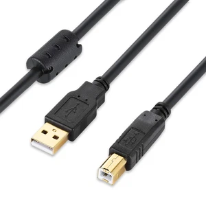 USB 2.0 Printer Cable 25ft Type A to B Male Cord for HP Canon Dell - Picture 1 of 8