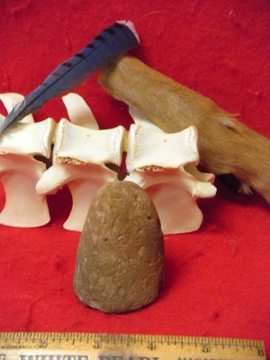 PEQUEÑO MAZO DE MOLIENDA DE HIERBAS MEDICINALES - CHEROKEE CO. ALABAMA - MAZO DE RÍO COOSA Foto 1 de 4