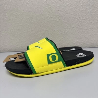 Sandalias Nike Oregon Ducks 2024 Off-Court Slide FN4310-700 Amarillo Verde Para hombres’s 14 Foto 1 de 4