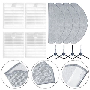 Mop Replacement Kit Microfiber Pads For Edge Cleaning Edge Cleaning Side Brushes - Picture 1 of 12