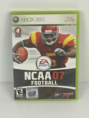 NCAA Football 07 Microsoft Xbox 360 Complete In Box With Manual CIB EA Sports - Image 1 of 4