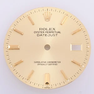 Rolex Datejust 36mm Champagne Stick Dial w/ Sec & Min Track, T Swiss T #D25 - Picture 1 of 5