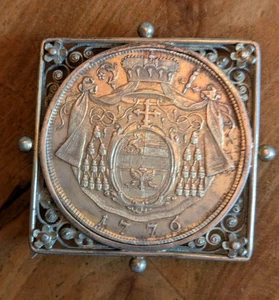 Moneta argento tallero 1776 Salisburgo Girolamo di Colloredo spilla RARA!!! - Foto 1 di 2