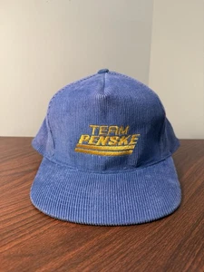 Gorra deportiva vintage Team Penske Racing azul pana Snapback Nascar EE. UU. años 90 - Imagen 1 de 8