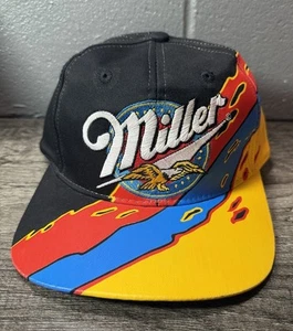 Miller Splash Snap Back Hat Nascar Rare 90s Cap Rusty Wallace Vintage VTG Lite - Picture 1 of 4