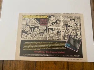 Vintage 1996 Peavey Guitar Strings Lix Armstrong Comic Cartoon ad - Picture 1 of 1