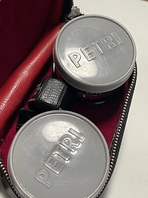 Lente grande angular e telefoto vintage Tóquio, Japão Petri Aux f1.9 - Imagem 1 de 4