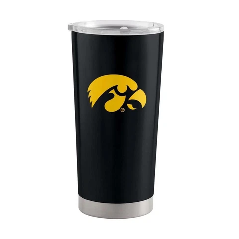 Iowa Hawkeyes 20oz Stainless Steel Travel Tumbler [NEW] NCAA Mug Glass Cup Cover