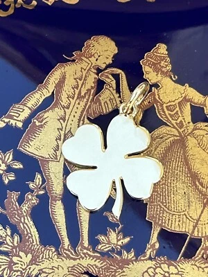 蒂芙尼 18K 玫瑰金 4 叶三叶草好运小饰品吊坠 罕见 3.1 克 — 第 1/4 张图片