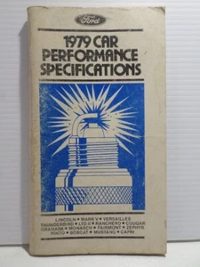 Ford Car 1979 manual de especificaciones de rendimiento - Imagen 1 de 3