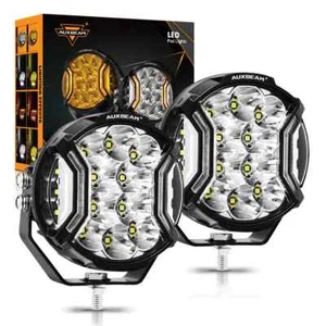Auxbeam serie V-ULTRA 5 pulgadas 172W LED tirador lateral luces blancas pod ámbar DRL - Imagen 1 de 12