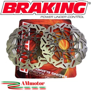 Ducati Monster 1000 S4R 2004 Wave Front Daisy Motorcycle Braking Brake Discs - Picture 1 of 3