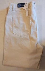 Talbots Flawless Size 14P Tan Corduroy Pants High-Waist Straight Leg - Picture 1 of 6
