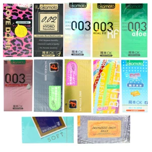 Condones lubricantes ultrafinos Okamoto 003 PLATINO AJUSTE REAL SIN PIEL Poliuretano - Imagen 1 de 24