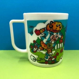 Taza de colección Gordon The Gopher Philip Schofield taza de plástico melamina década de 1980 1987 - Imagen 1 de 4