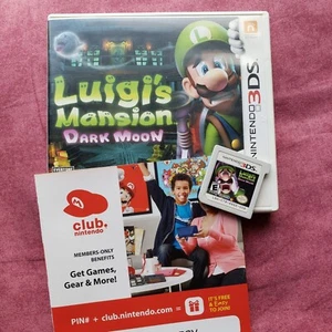 Primera impresión Luigi’s Mansion Dark Moon Nintendo 3DS Videojuego 2013 sin manual - Imagen 1 de 6