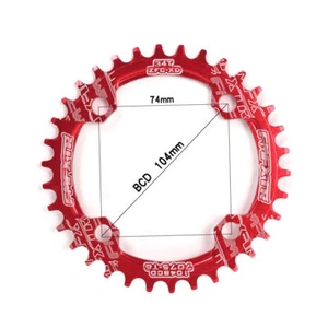 Bike Chain Ring Round 32T-38T 104BCD Chain Ring Crankset Replacement Sprocket UK - Picture 1 of 12