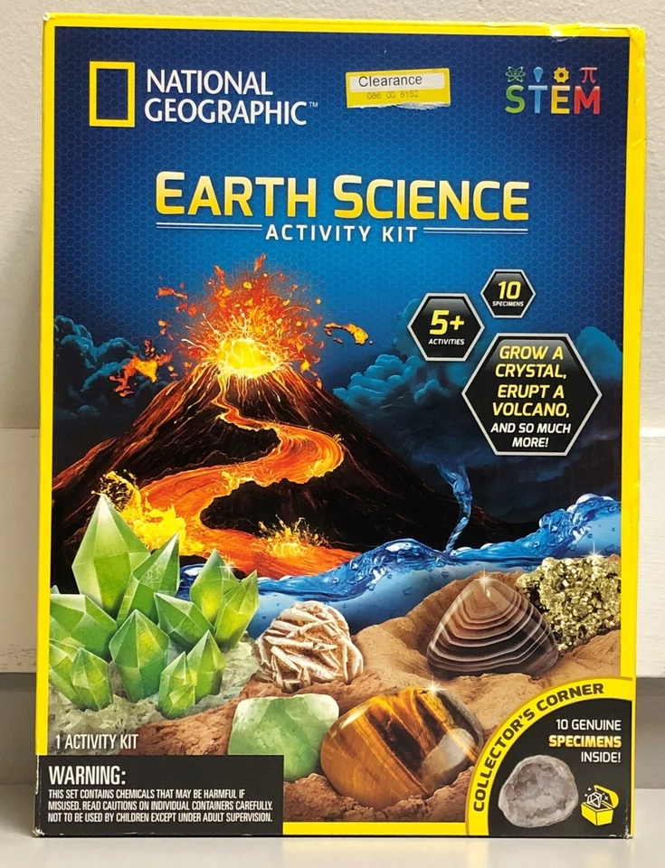 National Geographic Earth Science Kit Explorer Science Series Stem