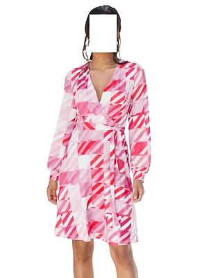 Alba Moda Kleid mit Wickeloptik im Vorderteil rose-pink Gr. 48  0821107073 - Bild 1 von 4