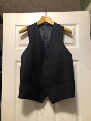 Alfani 40L men's black 100%wool vest slim fit  - Image 1 of 4
