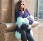 Faux Fox Fur Outwear Coats New Womens Winter Mid Lang Jackets Coat Warm Thicken