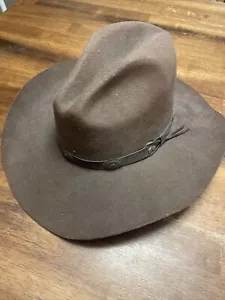 Sombrero de vaquero marrón para hombre Bailey lápida talla XX mezcla de lana con banda de sombrero - Imagen 1 de 5